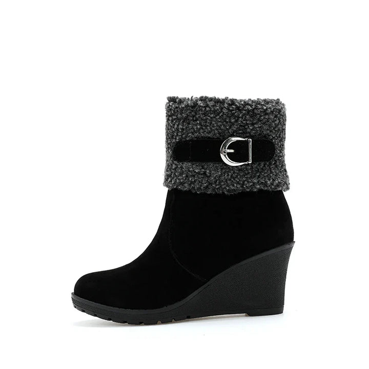 Sevara Sherpa Wedge Boots