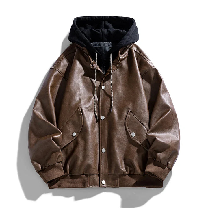 Varano Hooded Leather Jacket