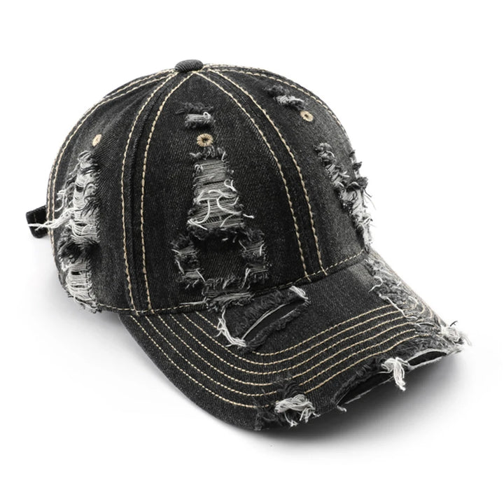 Harrow Distressed Denim Cap