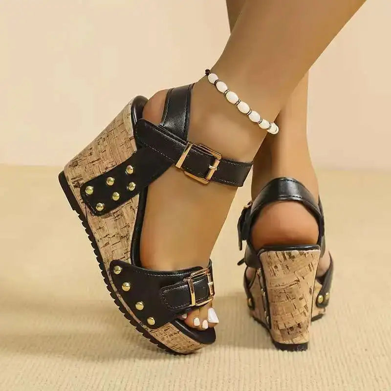 Arvella Buckle Wedges