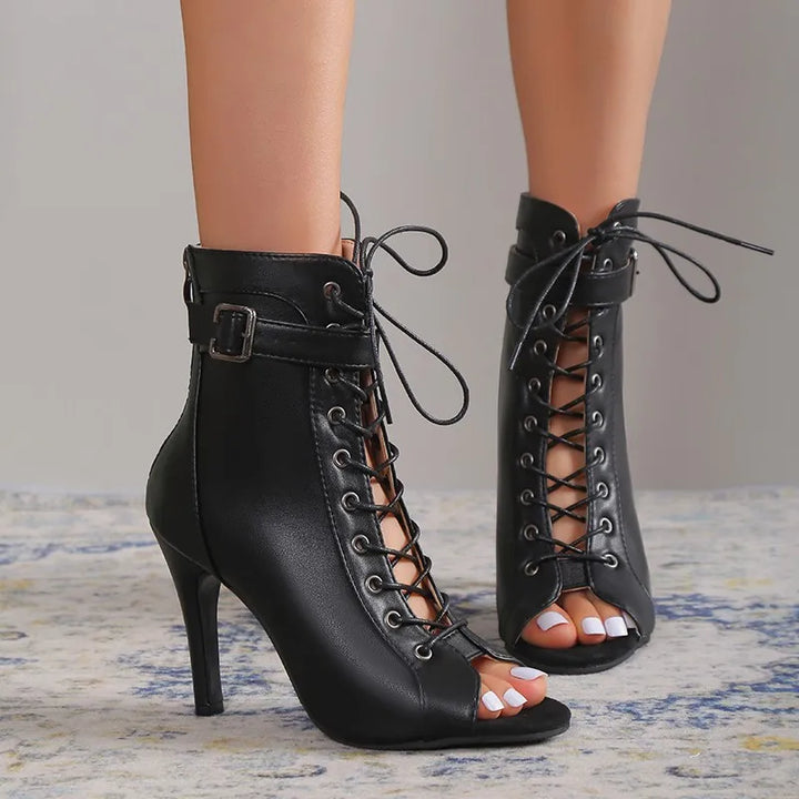Averna Lace-Up Heels