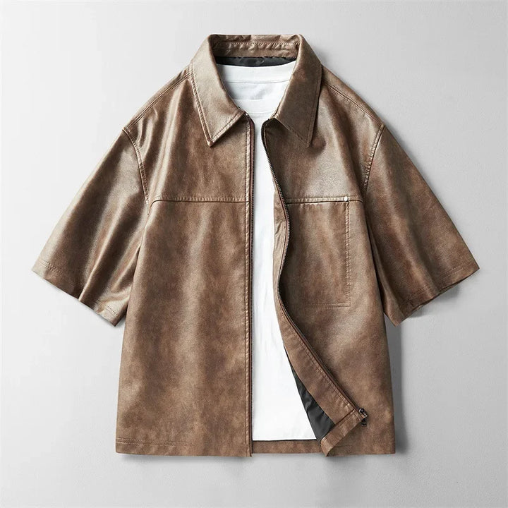 Rexton Leather Zip Shirt