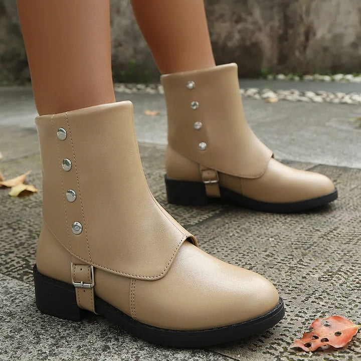 Elvara Stud Ankle Boots