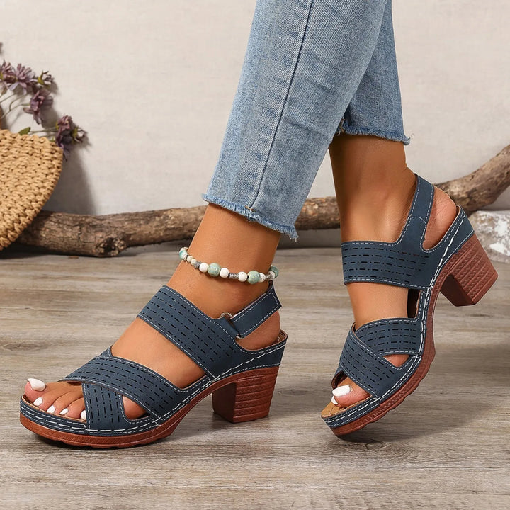 Virella Cross Heel Sandals