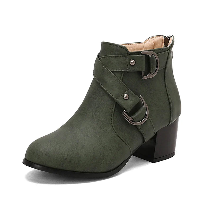 Marvelle Double-Buckle Booties