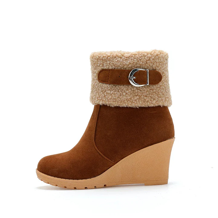 Sevara Sherpa Wedge Boots