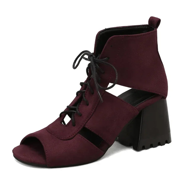 Aveline Lace-Up Heels