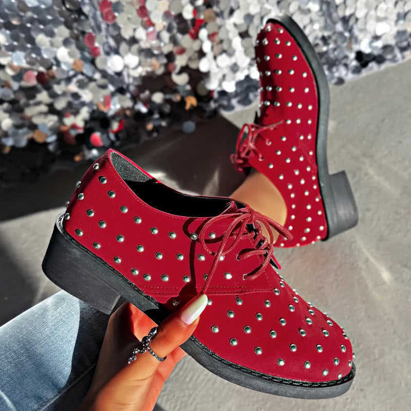 Cynthia Stud Lace Shoes