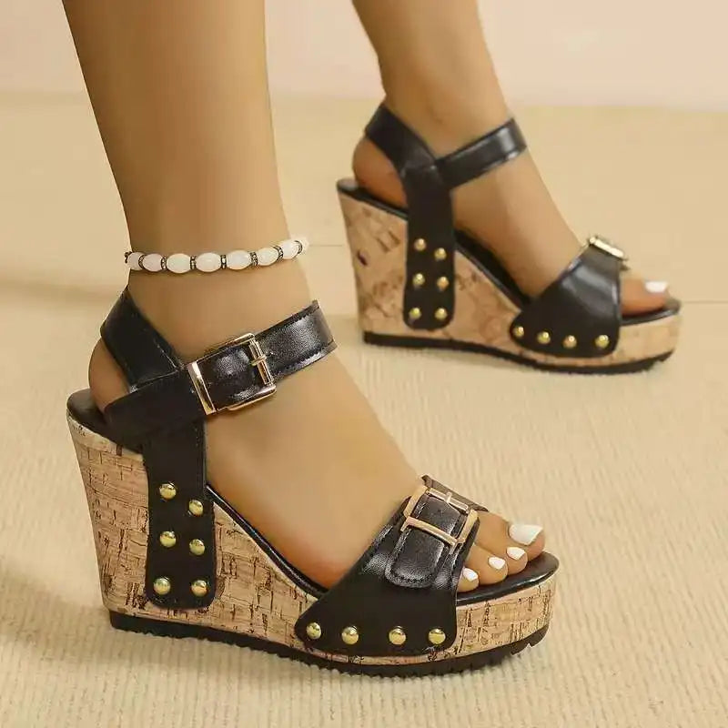 Arvella Buckle Wedges