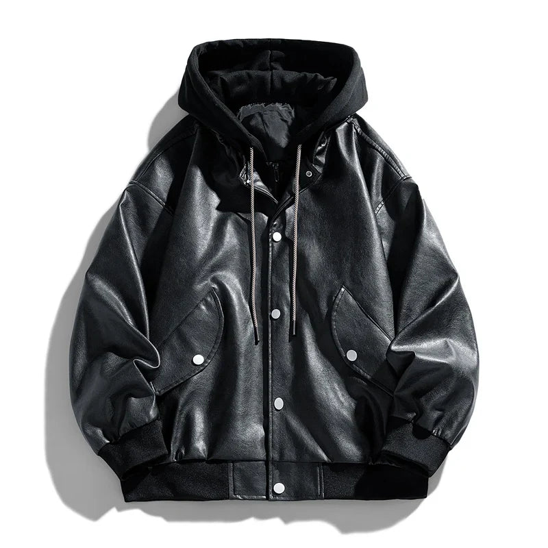 Varano Hooded Leather Jacket