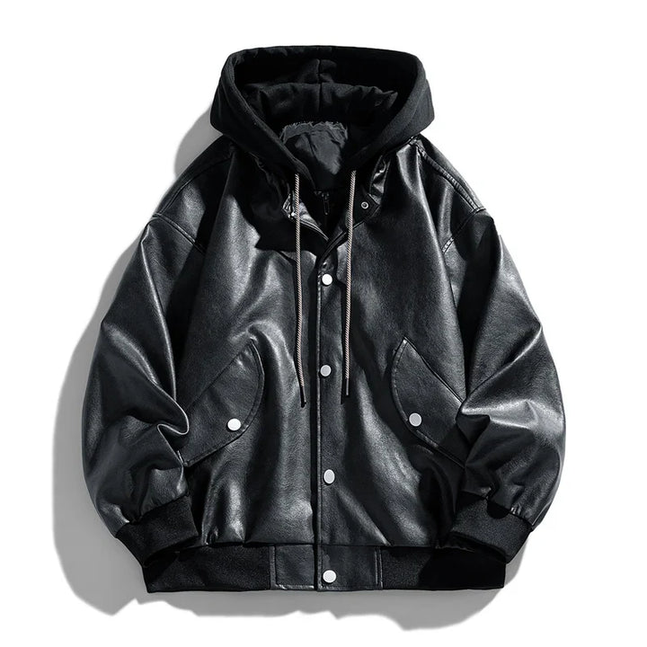 Varano Hooded Leather Jacket