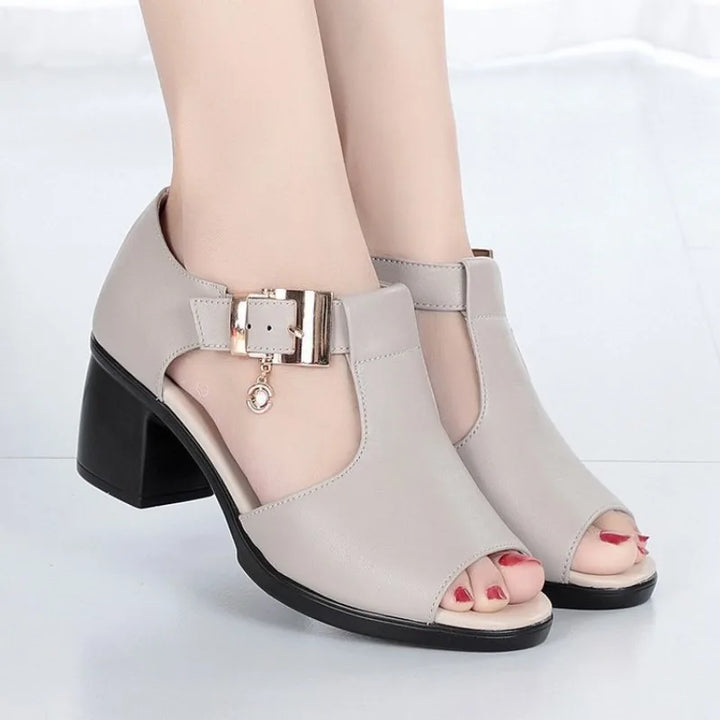 Elvara Buckle Heels