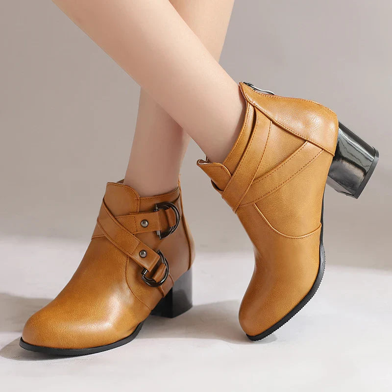 Marvelle Double-Buckle Booties