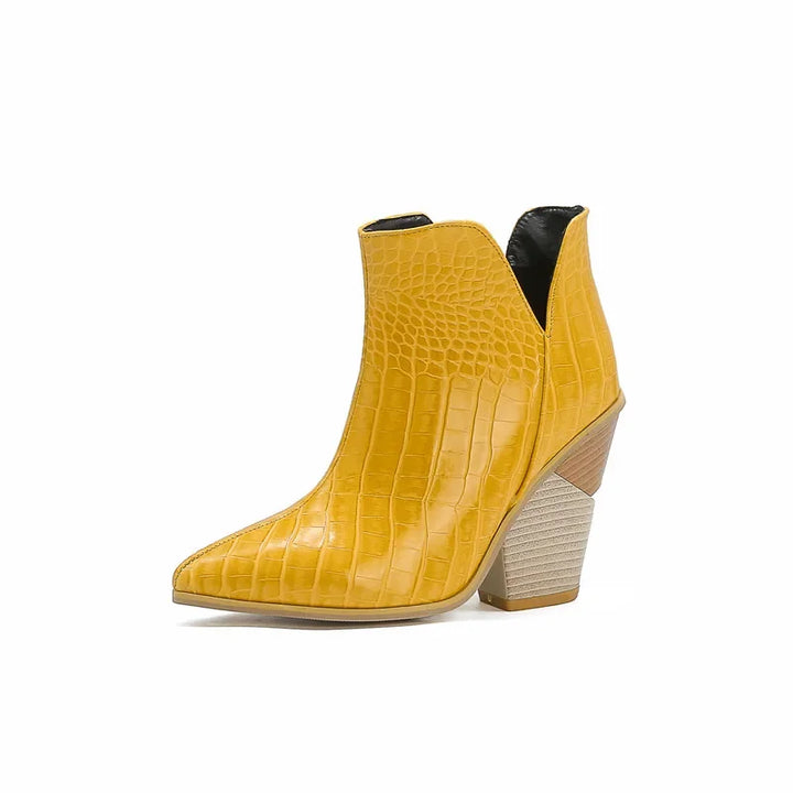 Sevrin Croc Heel Boot