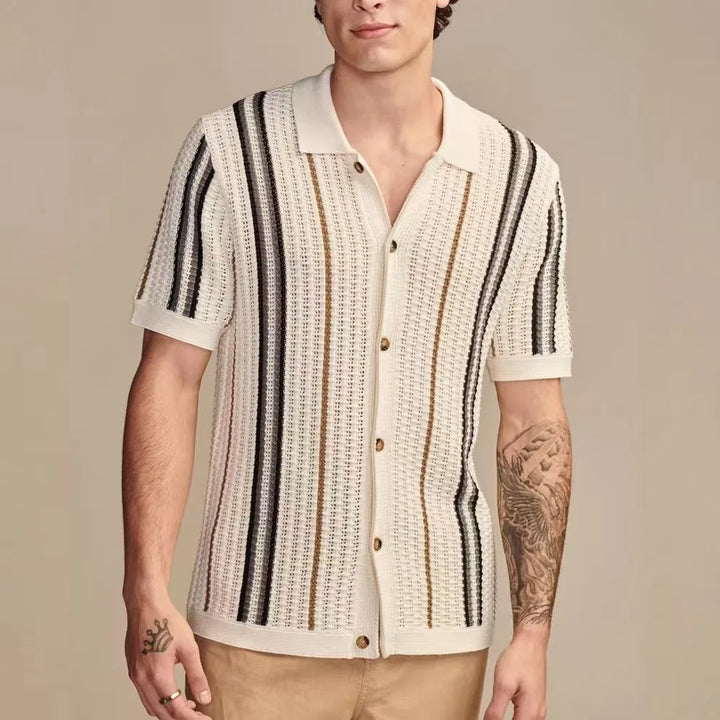 Marino Stripe Knit Shirt