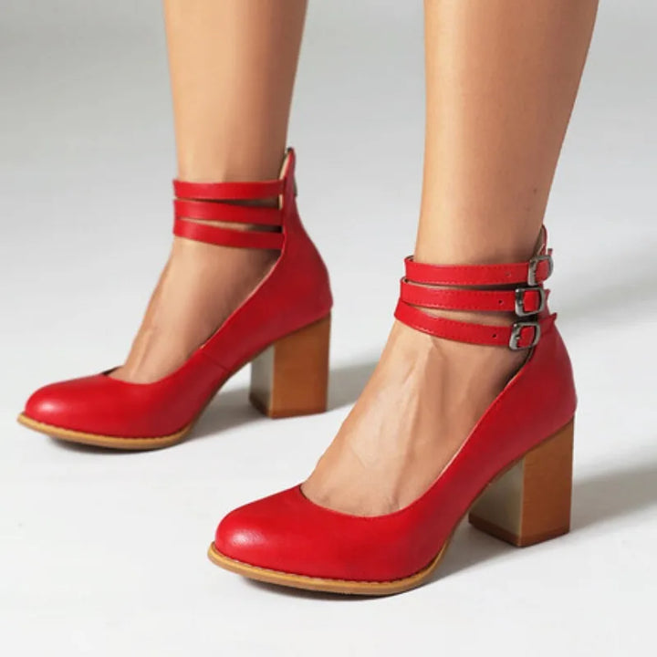 Mariva Strap Block Heels