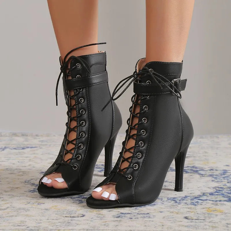 Averna Lace-Up Heels