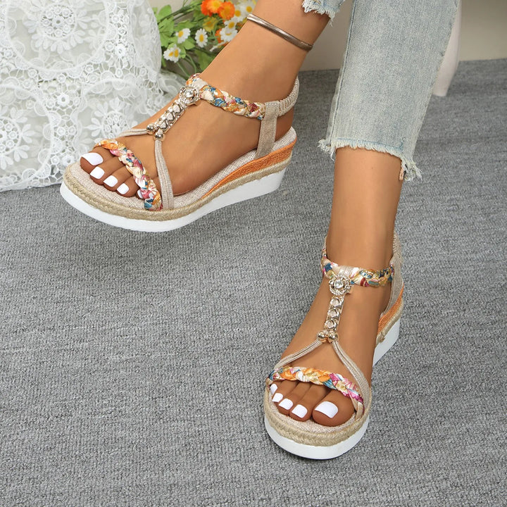 Avelyn Braided Wedge Sandals