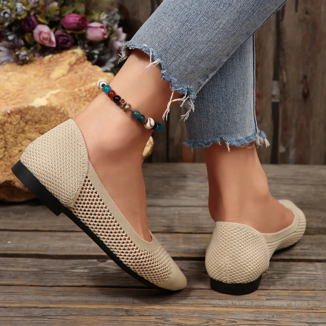 Elira Knit Point Flats