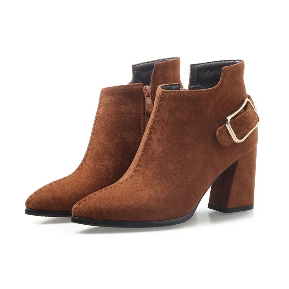 Arden Buckle Block Boots