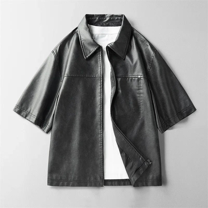 Rexton Leather Zip Shirt