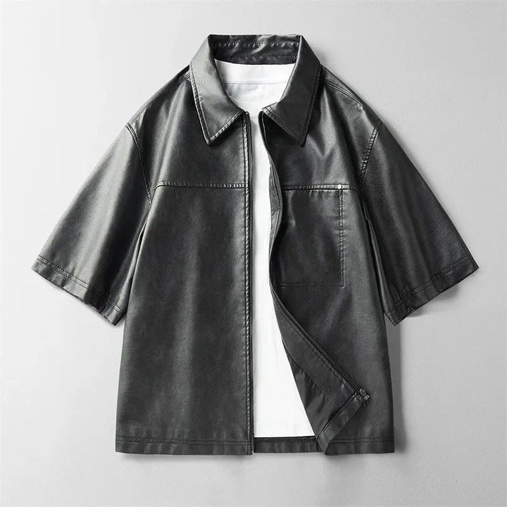 Rexton Leather Zip Shirt