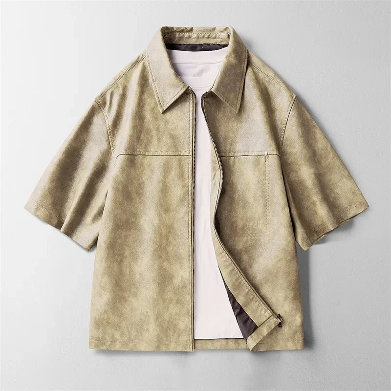 Rexton Leather Zip Shirt