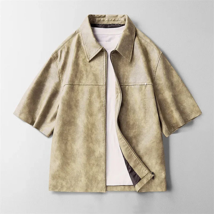 Rexton Leather Zip Shirt