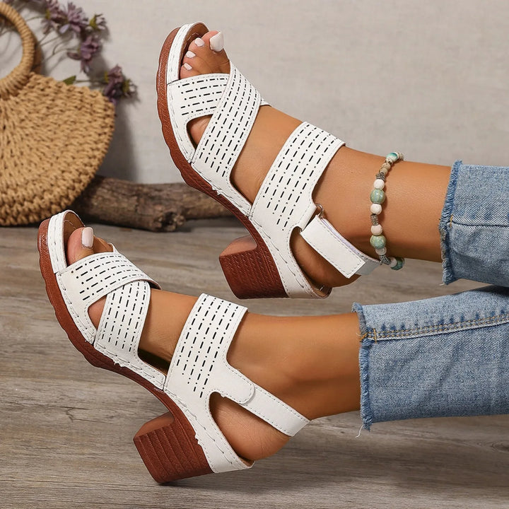 Virella Cross Heel Sandals