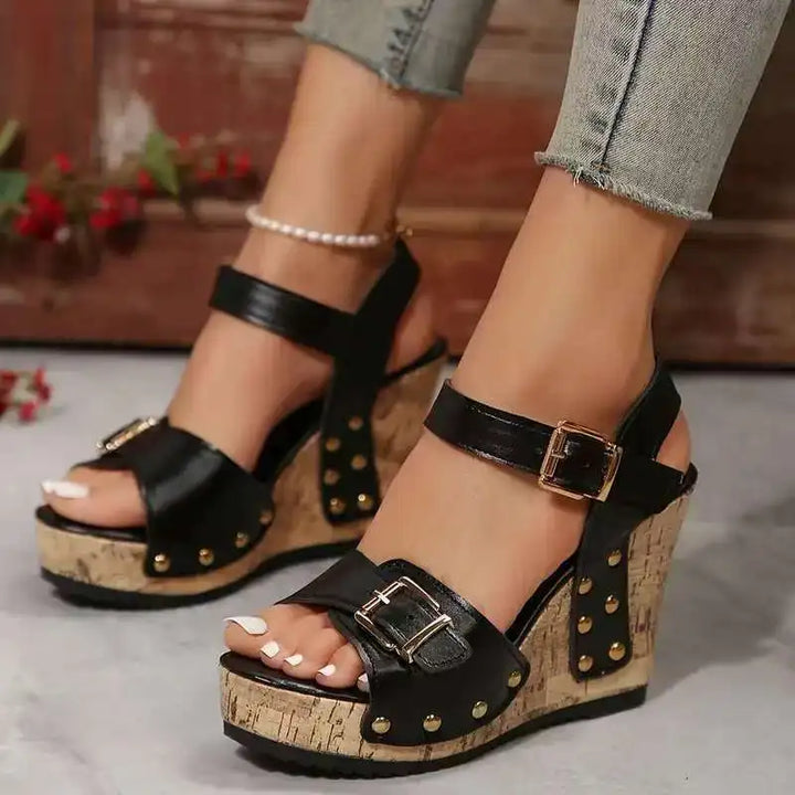 Arvella Buckle Wedges