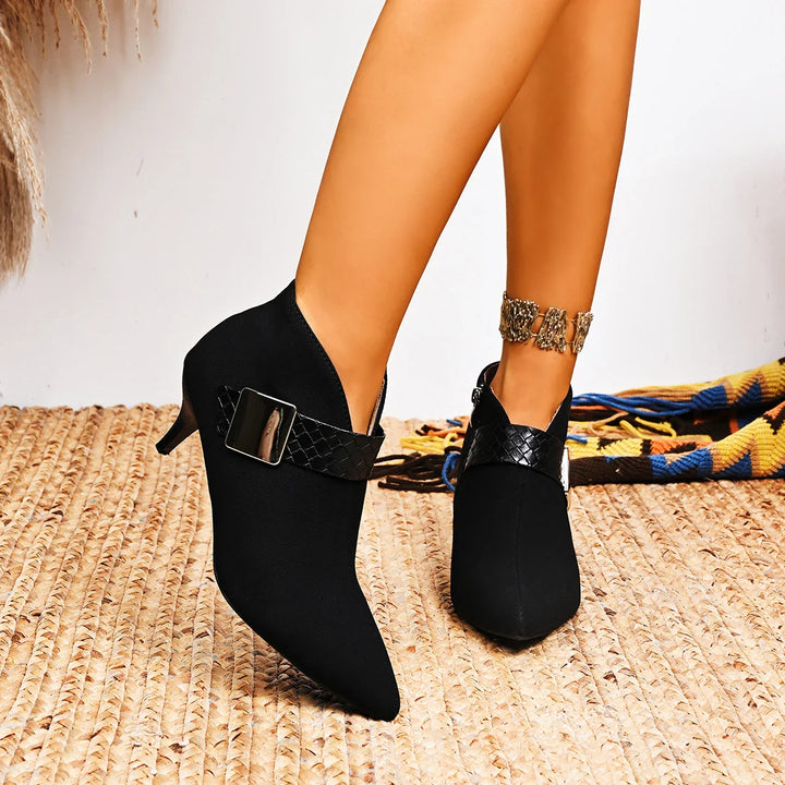 Ravelle Pointed Buckle Heels