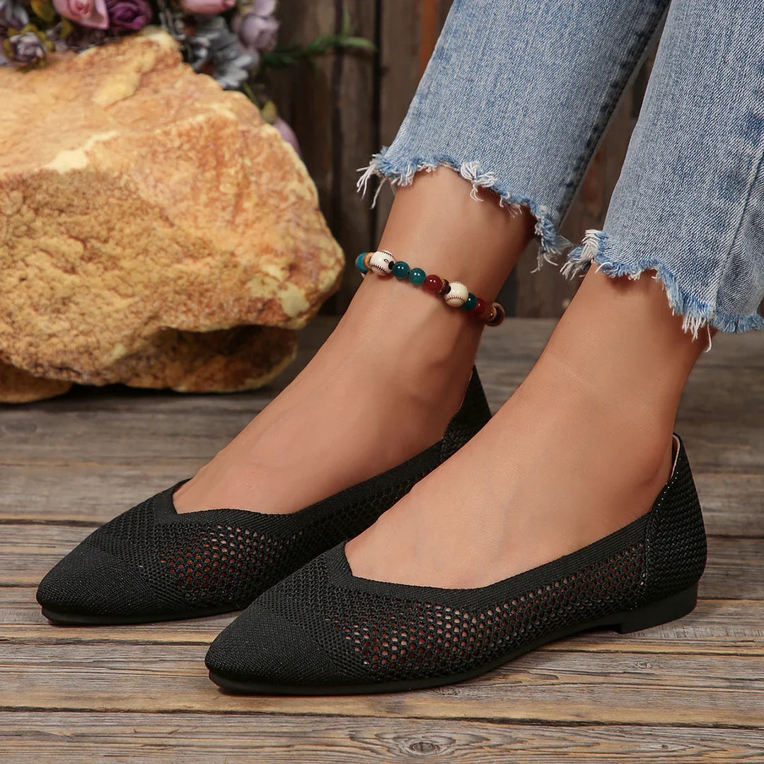 Elira Knit Point Flats