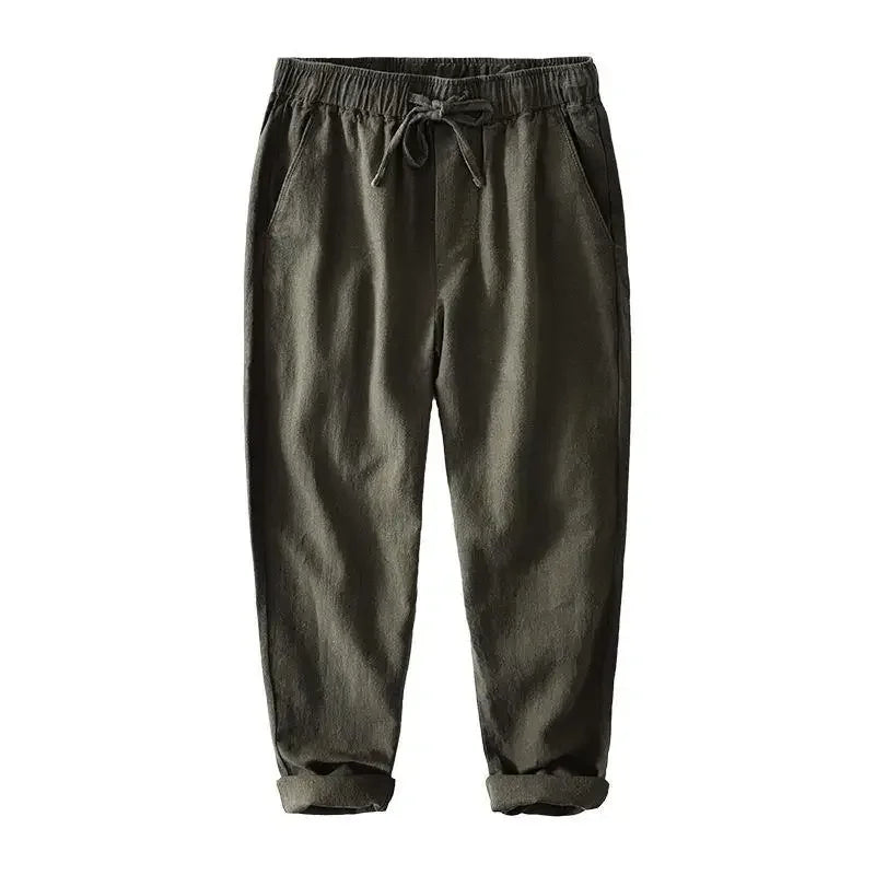 Haven Linen Pull-On Pants
