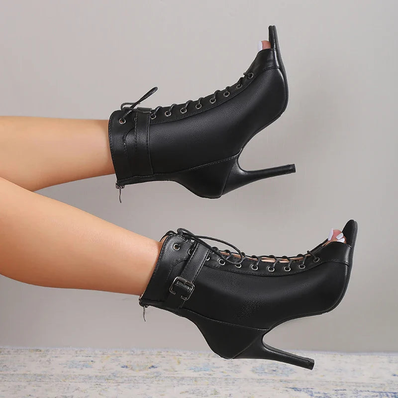 Averna Lace-Up Heels