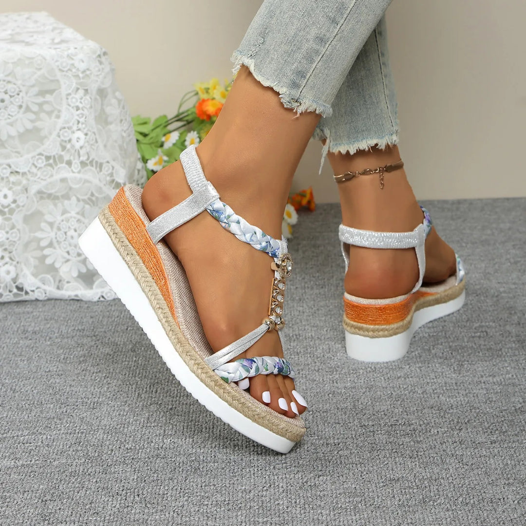 Avelyn Braided Wedge Sandals
