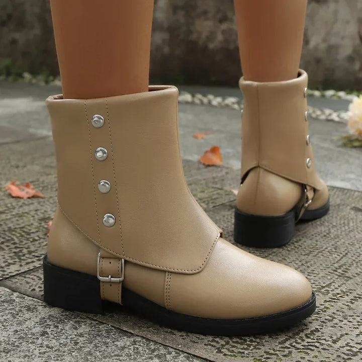 Elvara Stud Ankle Boots