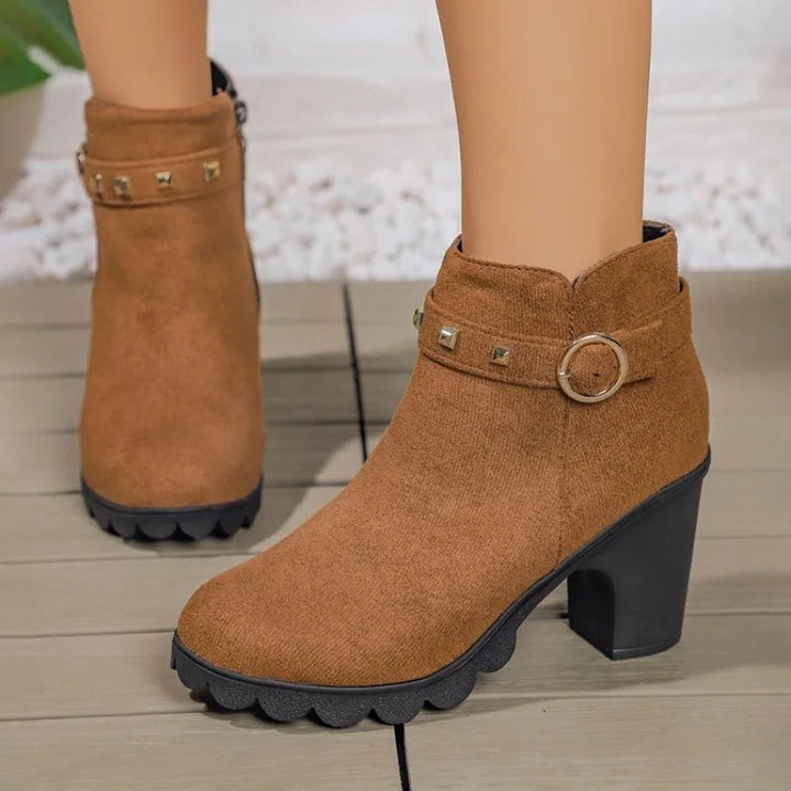 Ravella Stud Block Boots