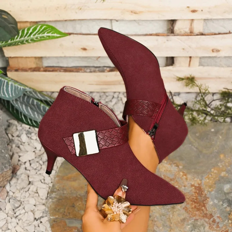 Ravelle Pointed Buckle Heels