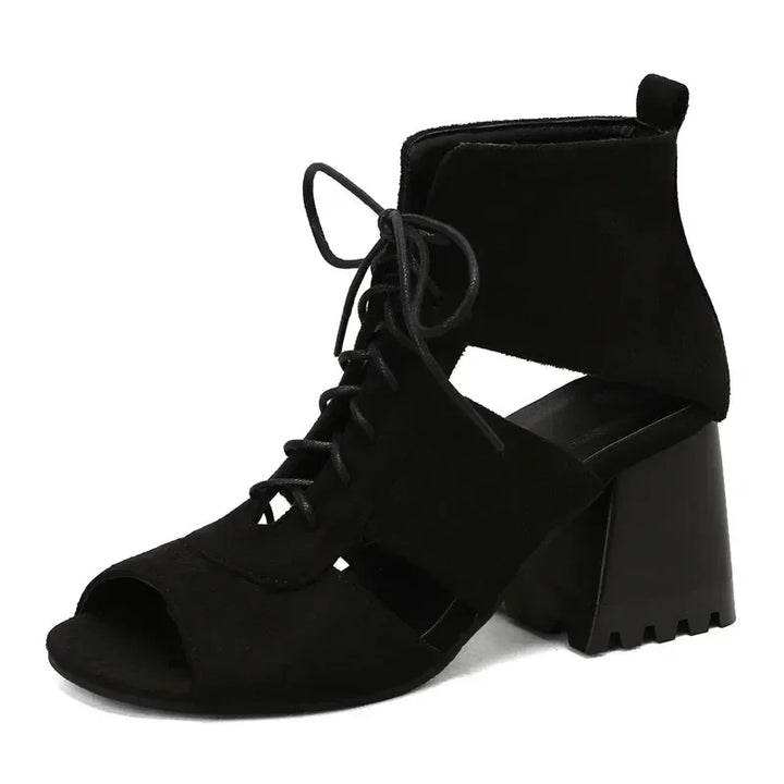 Aveline Lace-Up Heels