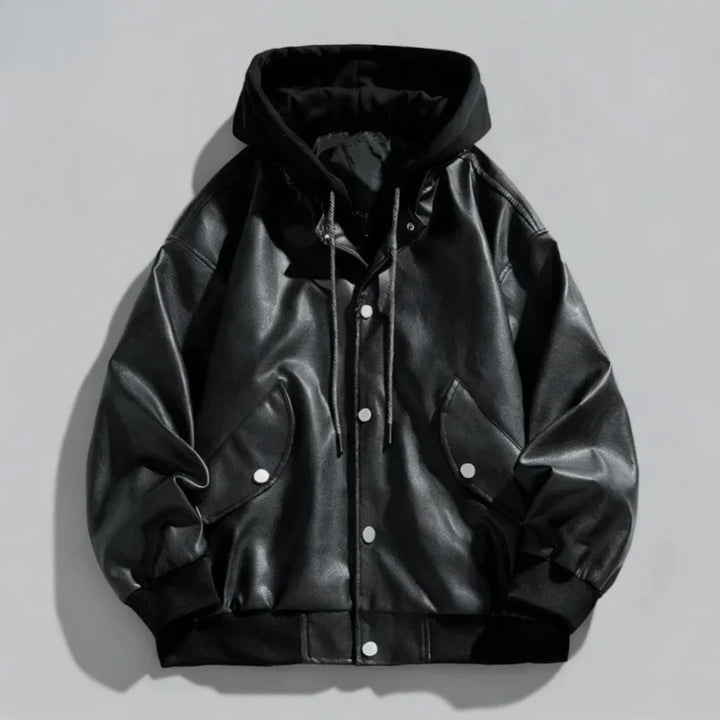 Varano Hooded Leather Jacket