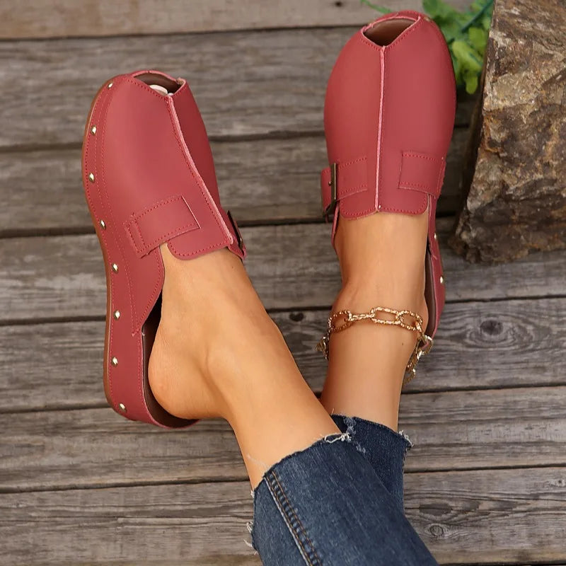 Elvara Studded Clog Slides