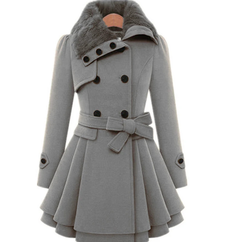 Aurelia Wool Trench Coat