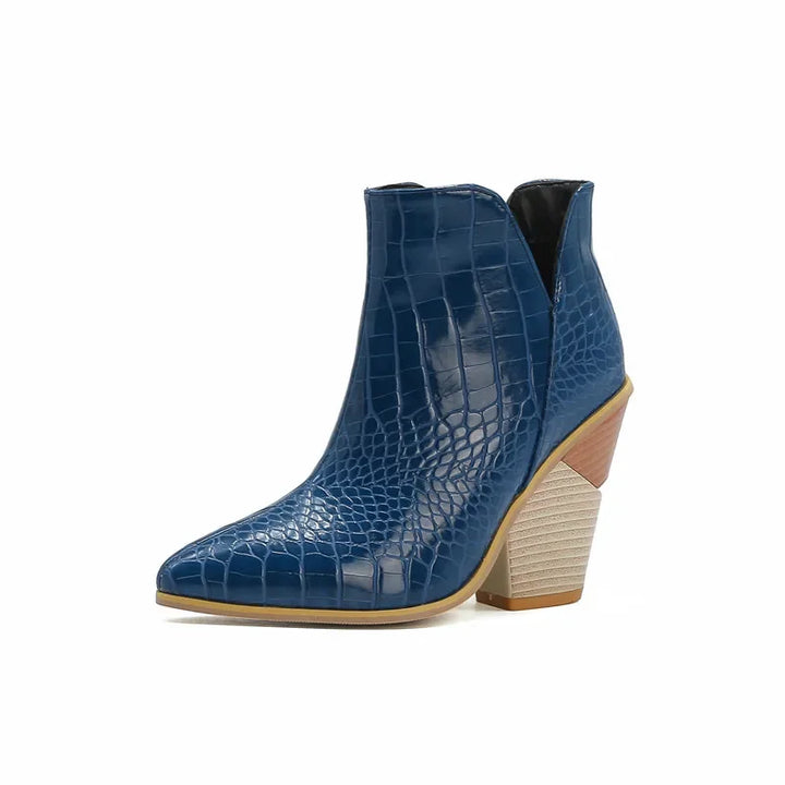 Sevrin Croc Heel Boot